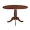 International Concepts Round 42 in Round Dual Drop Leaf Pedestal Table, 29.5 inH, Espresso, 42 W, 42 L, 29.5 in H, Wood K581-42DPT - alternate 3